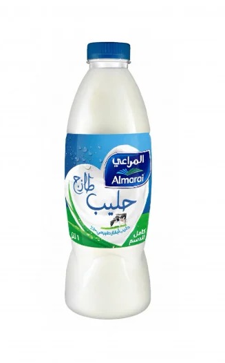 حليب المراعي طازج كامل الدسم 1 لتر