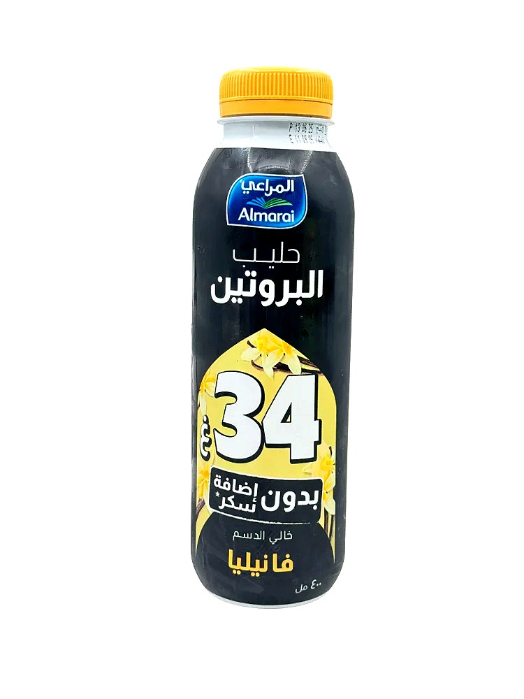 المراعي حليب بروتين خالي الدسم فانيليا 400 جرام