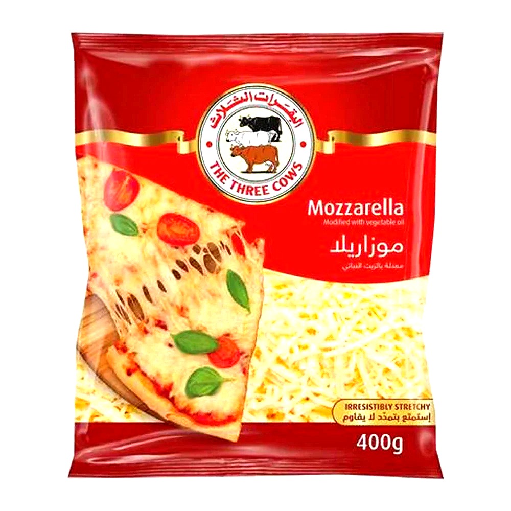 جبنة موزريلا البقرات الثلاثة 400 جم