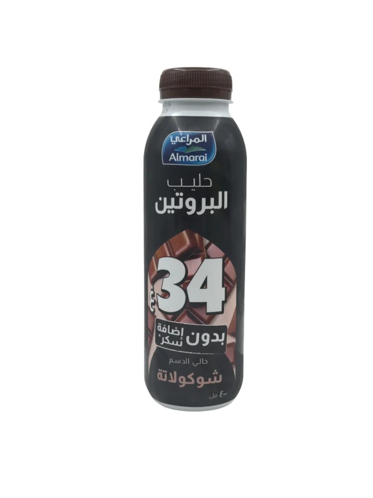 المراعي حليب بروتين شوكلاتة خالي الدسم 400مل