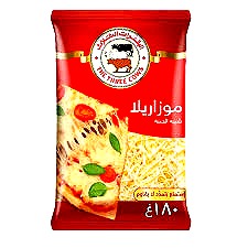 جبنة موزريلا البقرات الثلاثة 180 جم