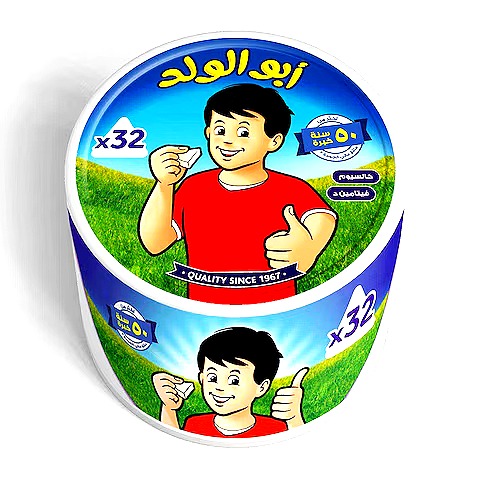 جبنة مثلث ابو ولد 480 جم 32 قطعة