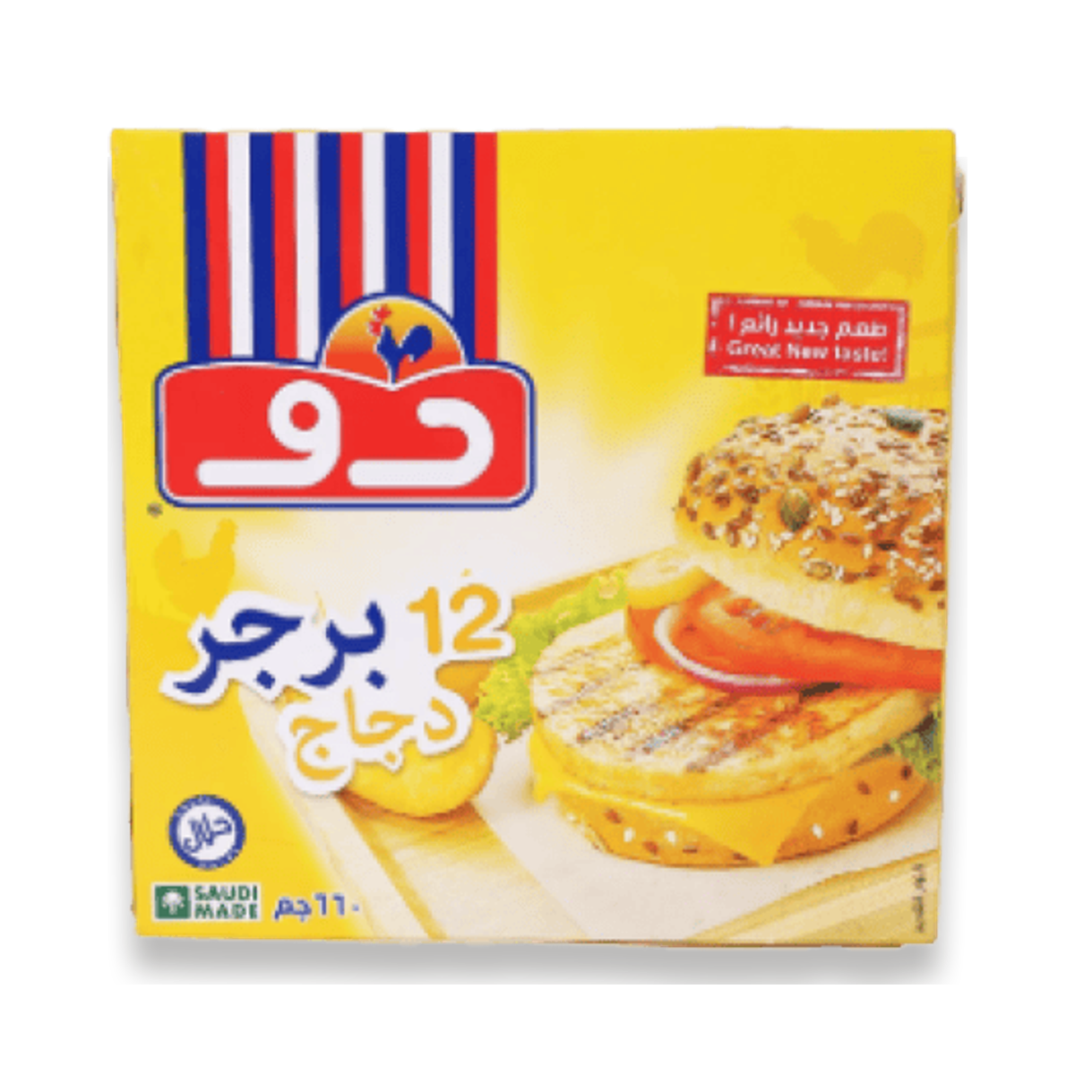 دو برجر دجاج 12 قطعة 660 جم