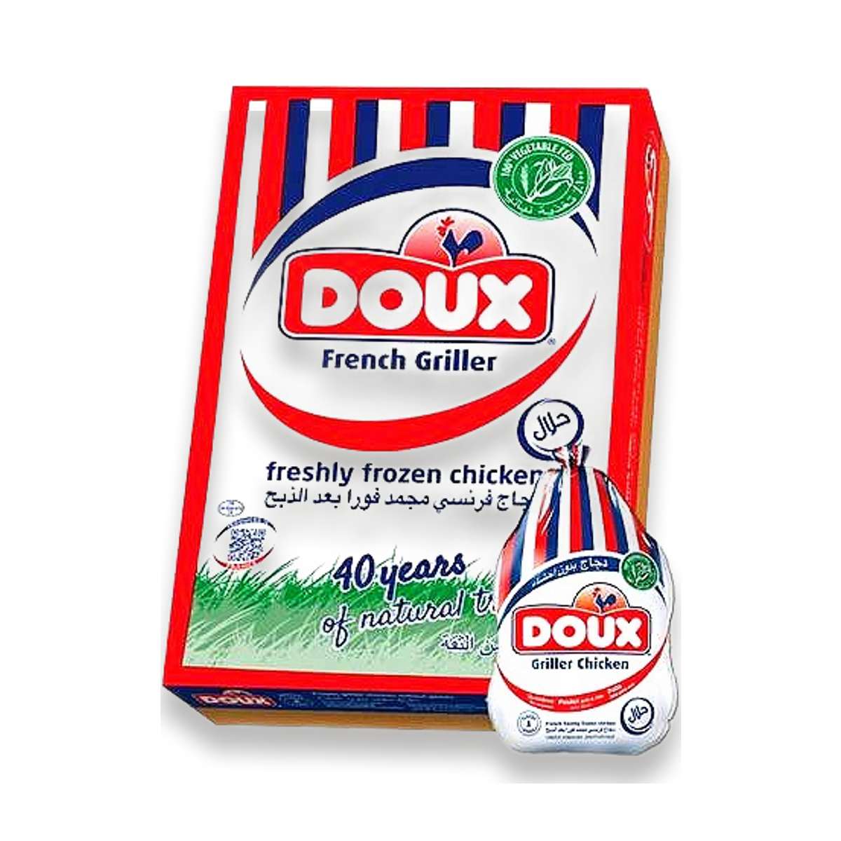 كرتون دجاج مجمد دوكس 10*900 جم