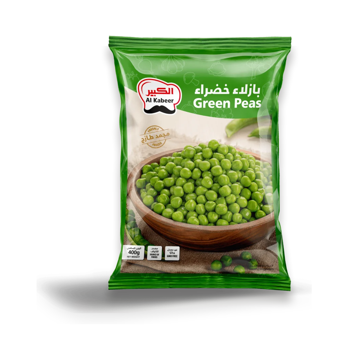 الكبير بازلاء خضراء مجمدة 400 جم