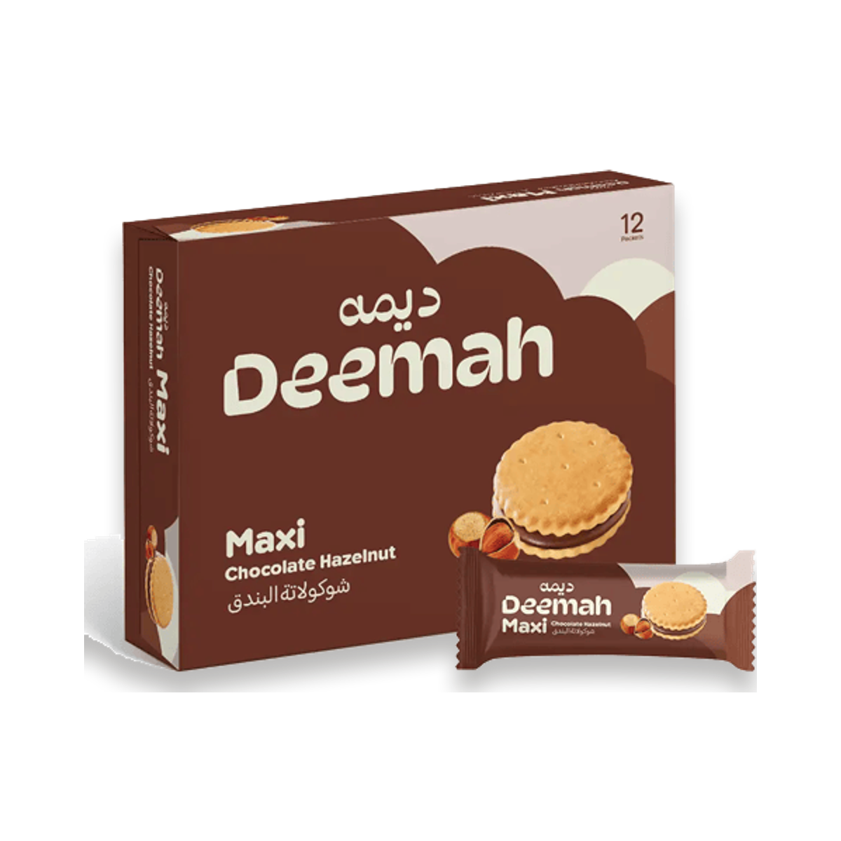 ديما كريم ماكسي شوكولاتة 12 قطعة 25 غرام