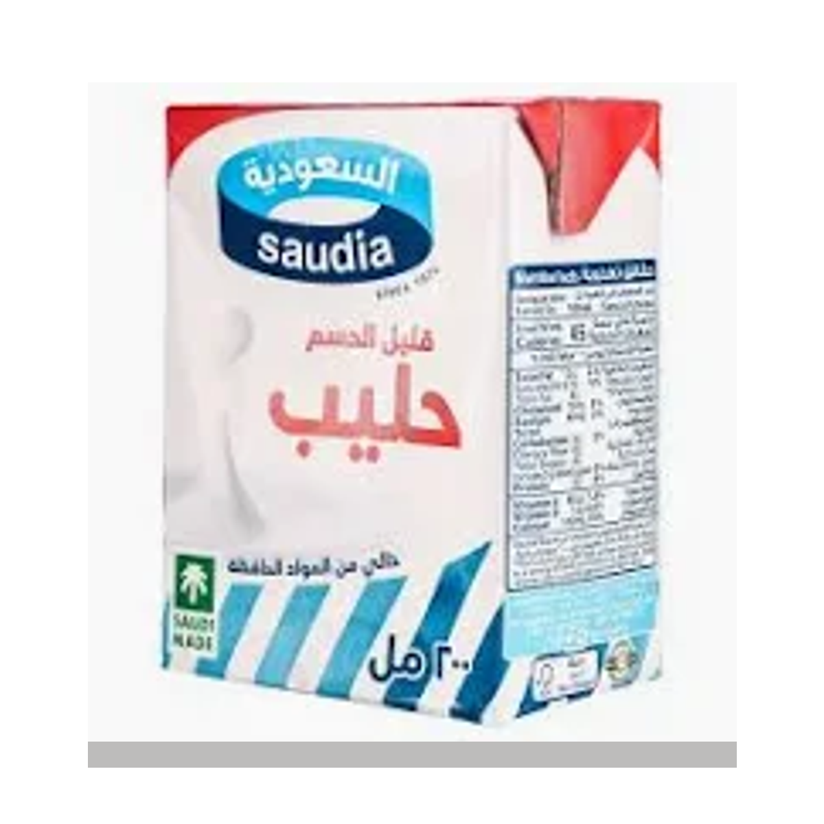 حليب السعودية قليل الدسم 200 مل