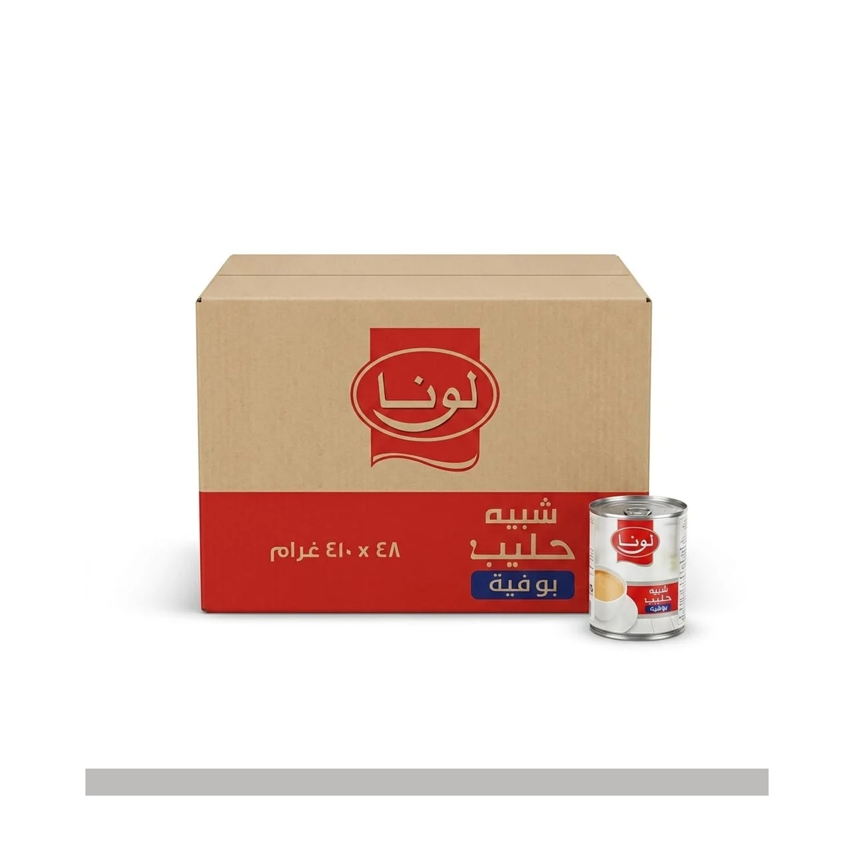 حليب سائل لونا بوفية 48*410 مل