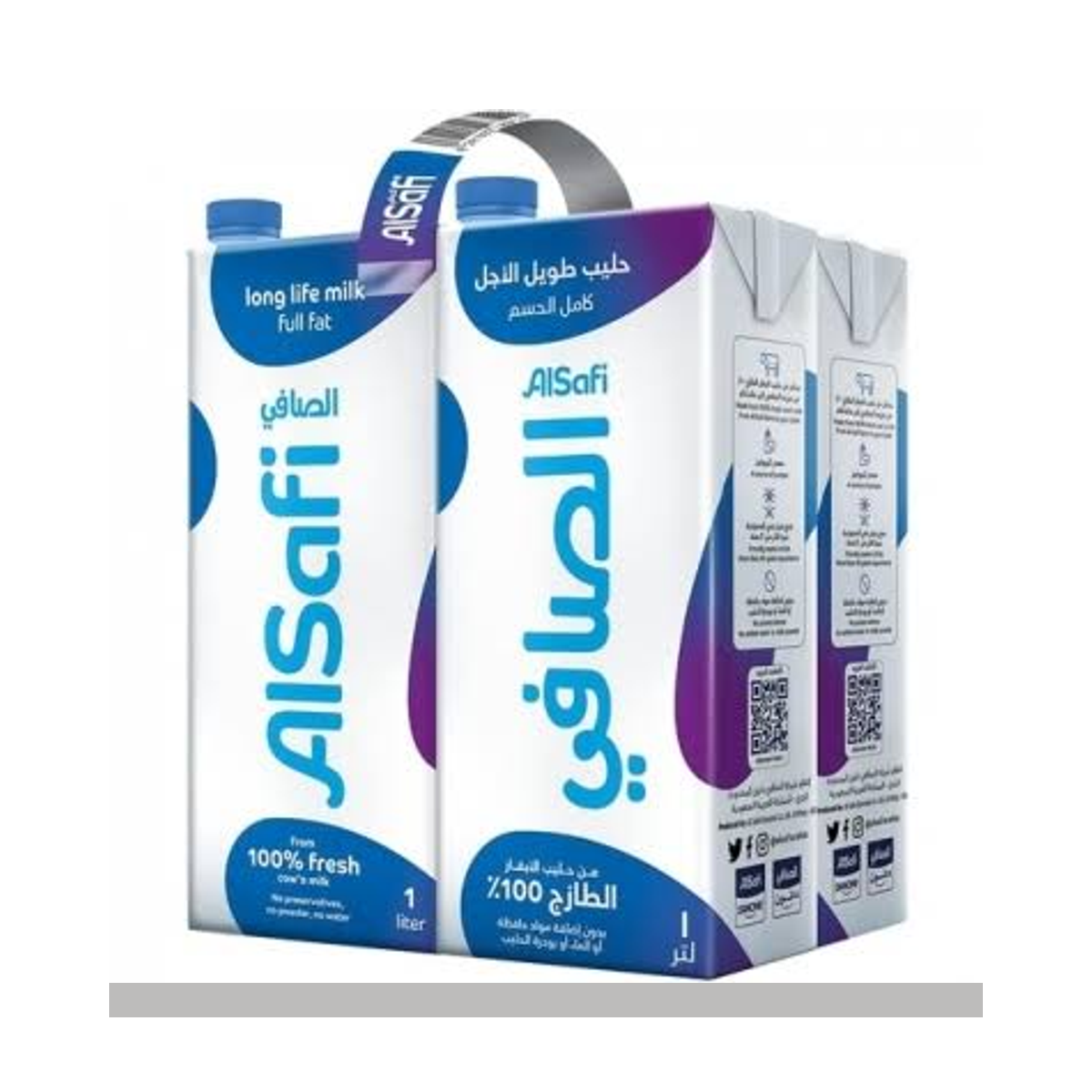 حليب الصافي كامل الدسم طويل الاجل 4*1 لتر