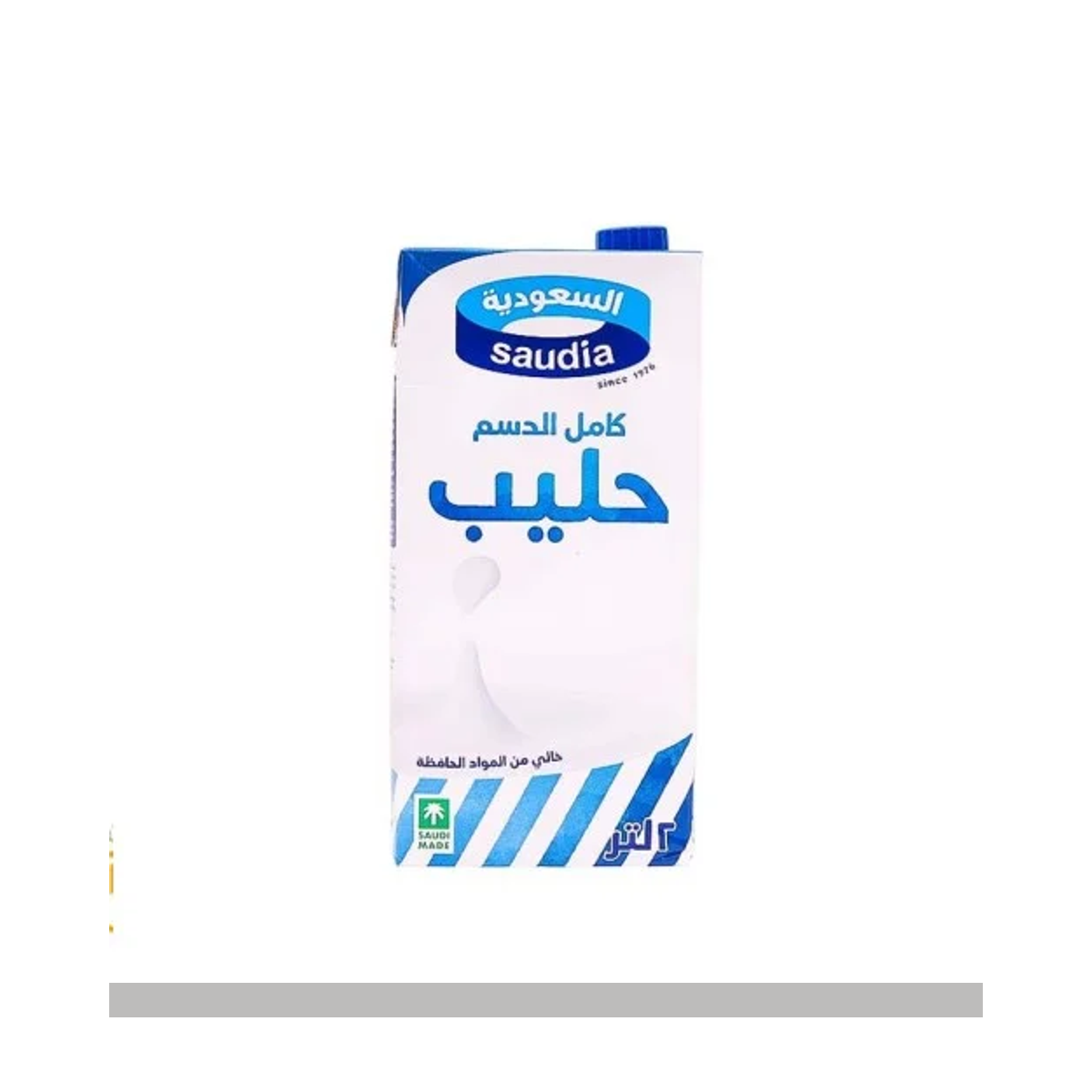 حليب السعودية كامل دسم 2 لتر