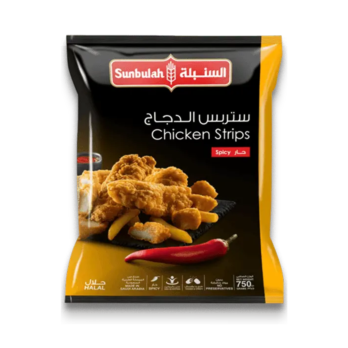 ستريبس الدجاج السنبلة حراق 750 جم
