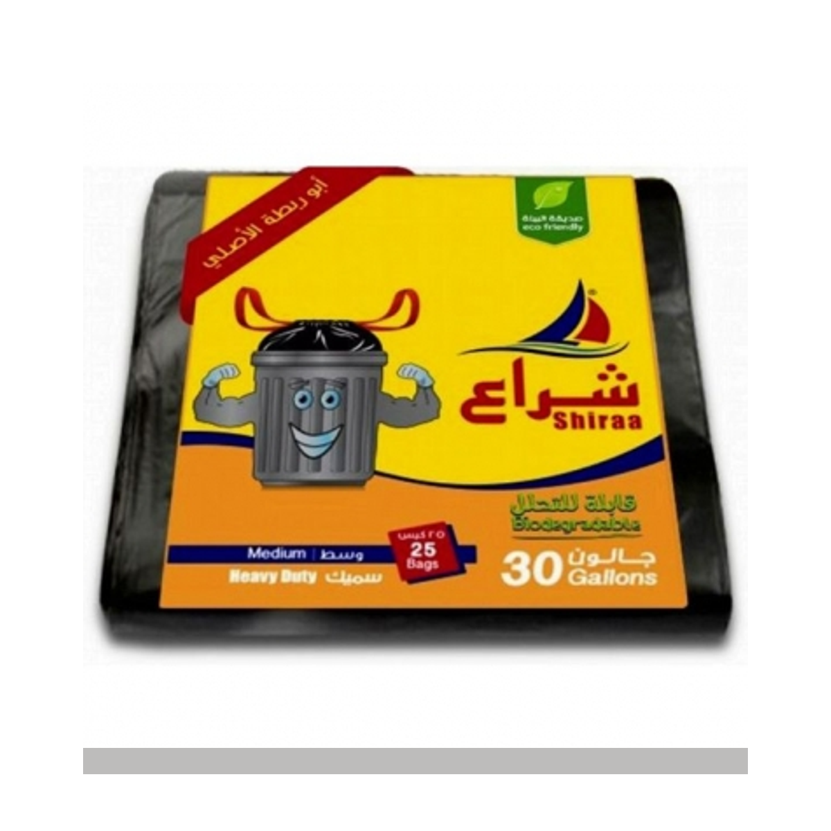 شراع أكياس نفايات 30 جالون سميك 25 كيس