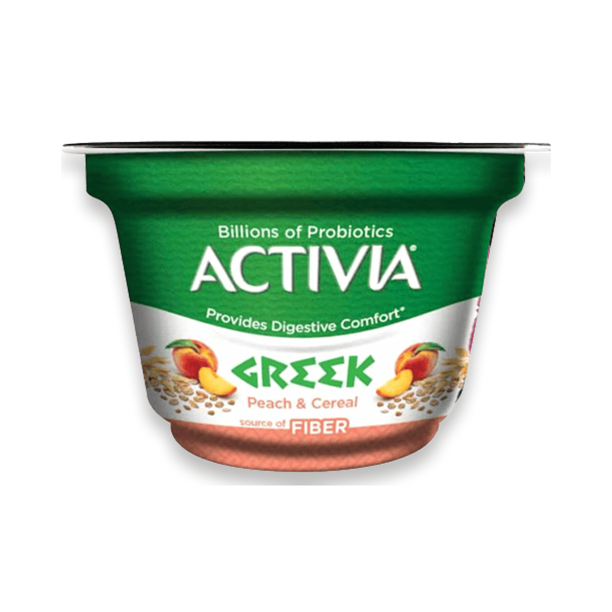 أكتيفيا زبادي يوناني بالحبوب والخوخ 150 جم
