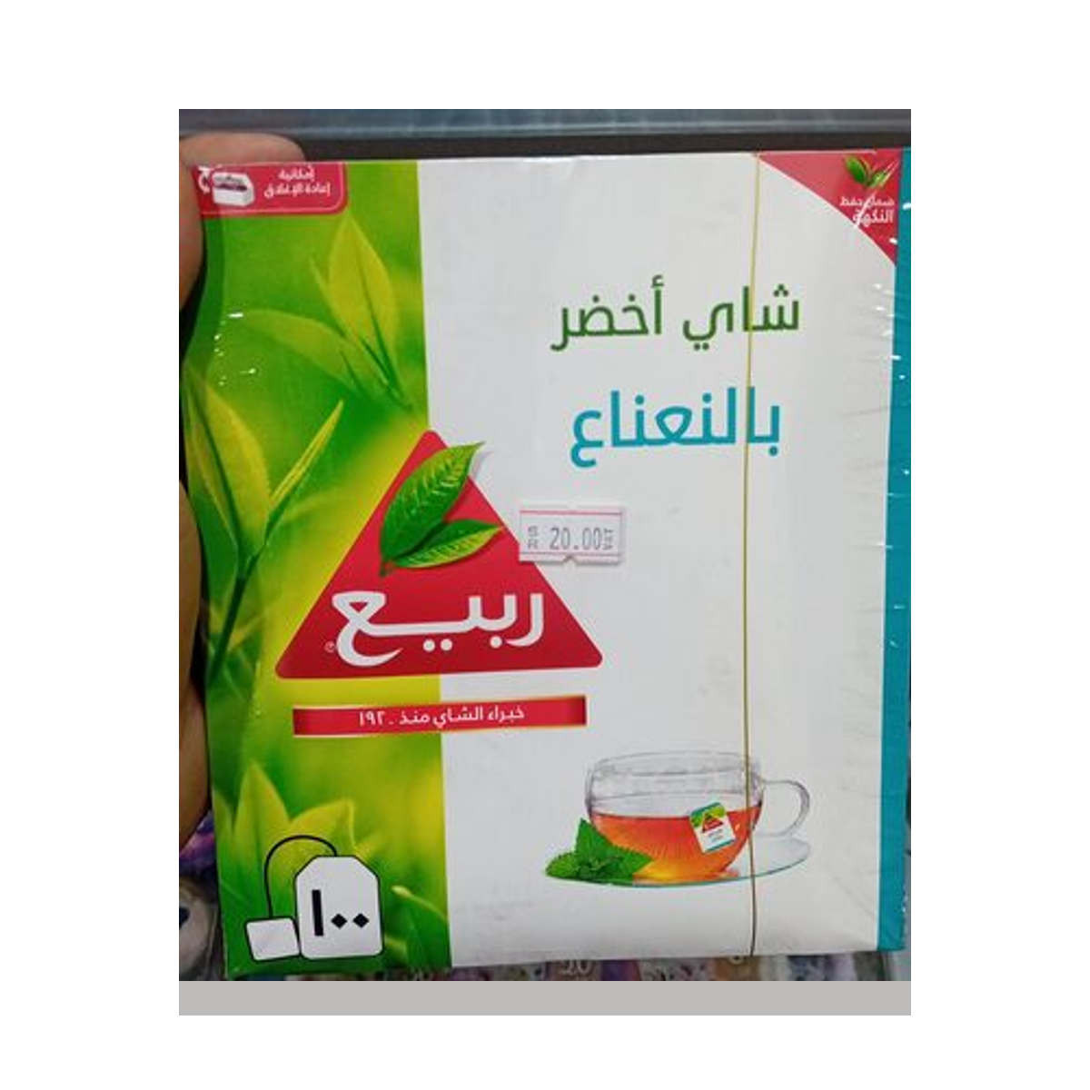 شاي ربيع أخضر نعناع 100كيس*12 /54604_3